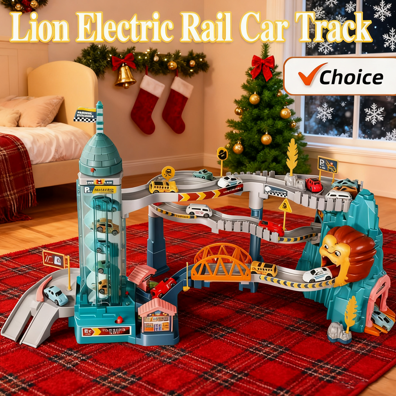 Kids Education Allowance - Lion Theme Children's Car Track Sets