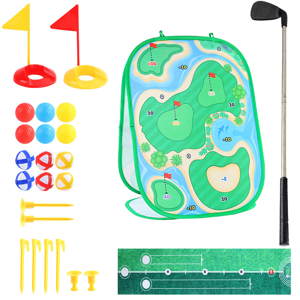 Kids Outdoor Education - 1Set Kids Golf Game Playset Portable