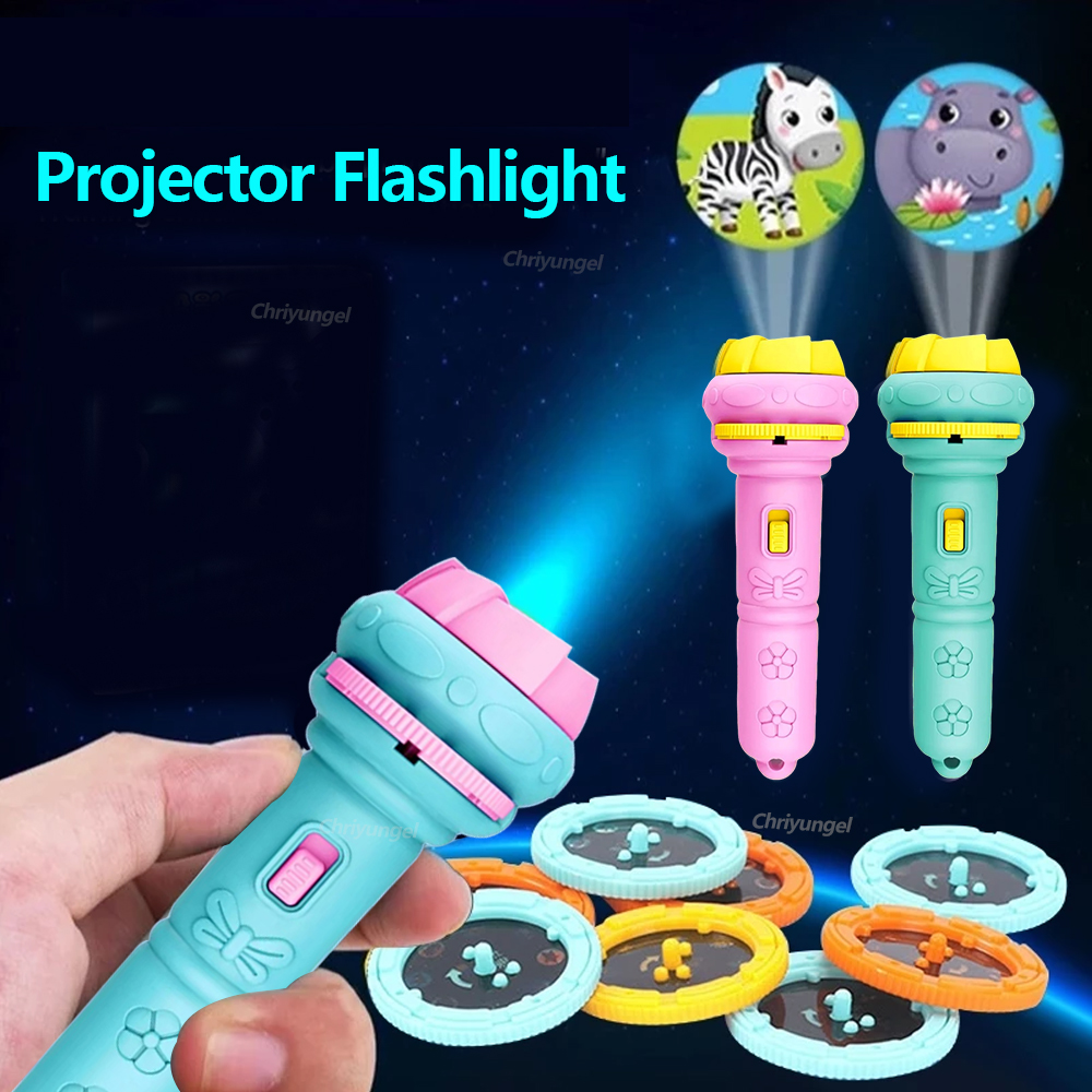 Kids Education Card - Kids Projector Flashlight 10 Cards 80