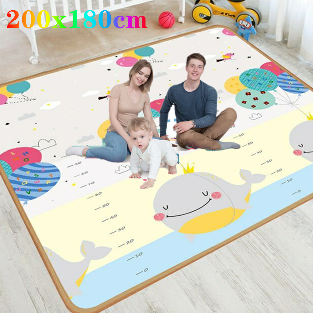 Kids Education Allowance - 200x180cm Thick 0.5cm Baby Play Mat