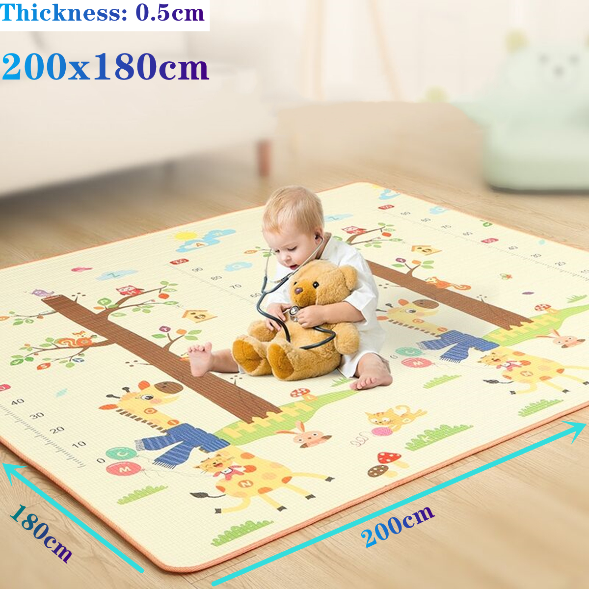 200cm X180cm Large Size Baby P - Kids Education Allowance ulasan dan harga