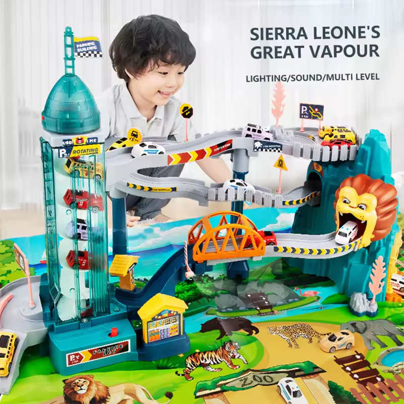 Lion Theme Children's Car Trac - Kids Education Allowance ulasan dan harga