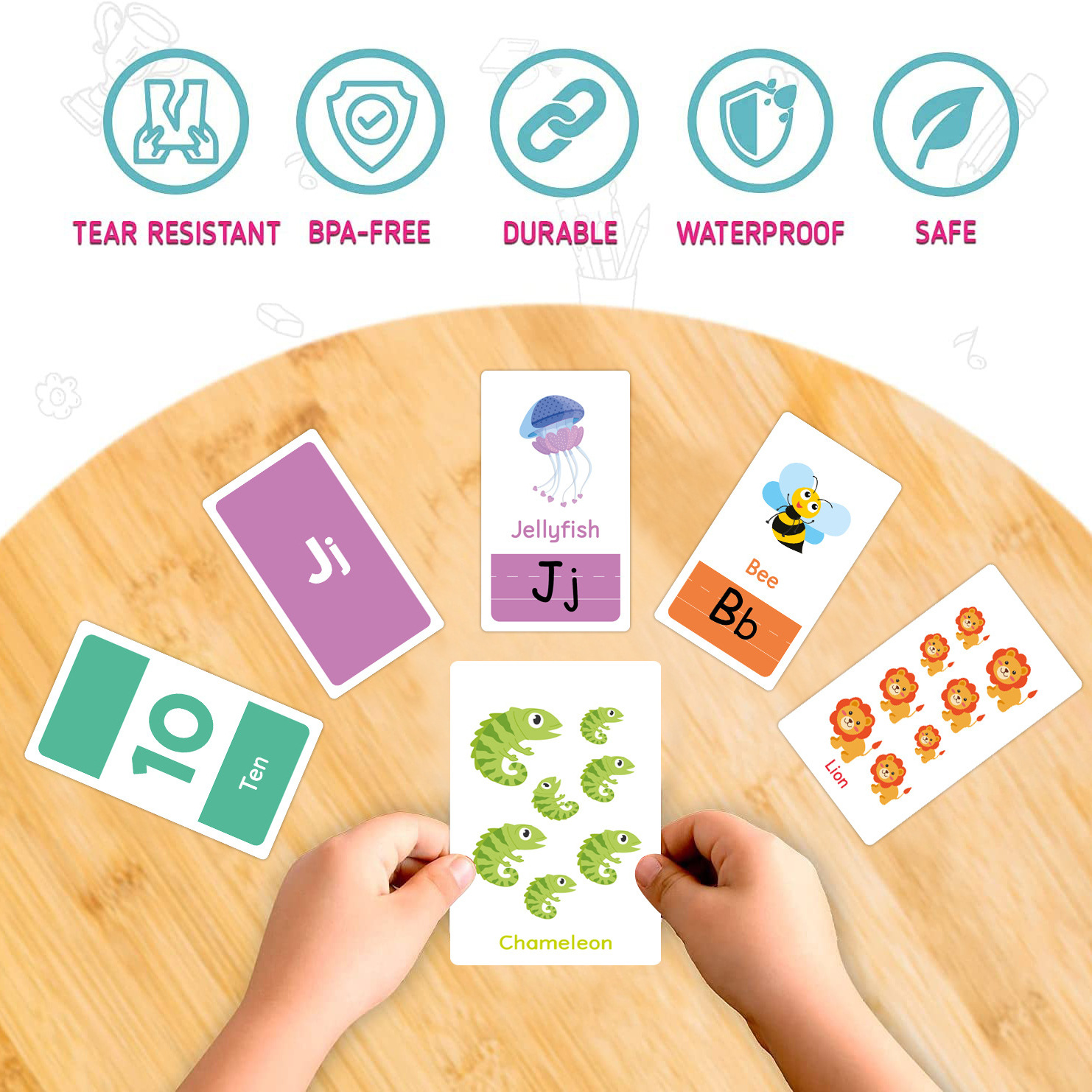 58 Pcs ABC Alphabet Flashcards - Kids Education Card ulasan dan harga