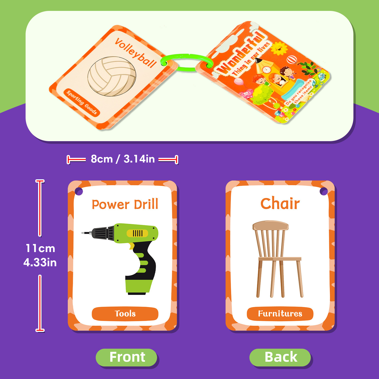 Daily Objects English Flashcar - Kids Education Card ulasan dan harga