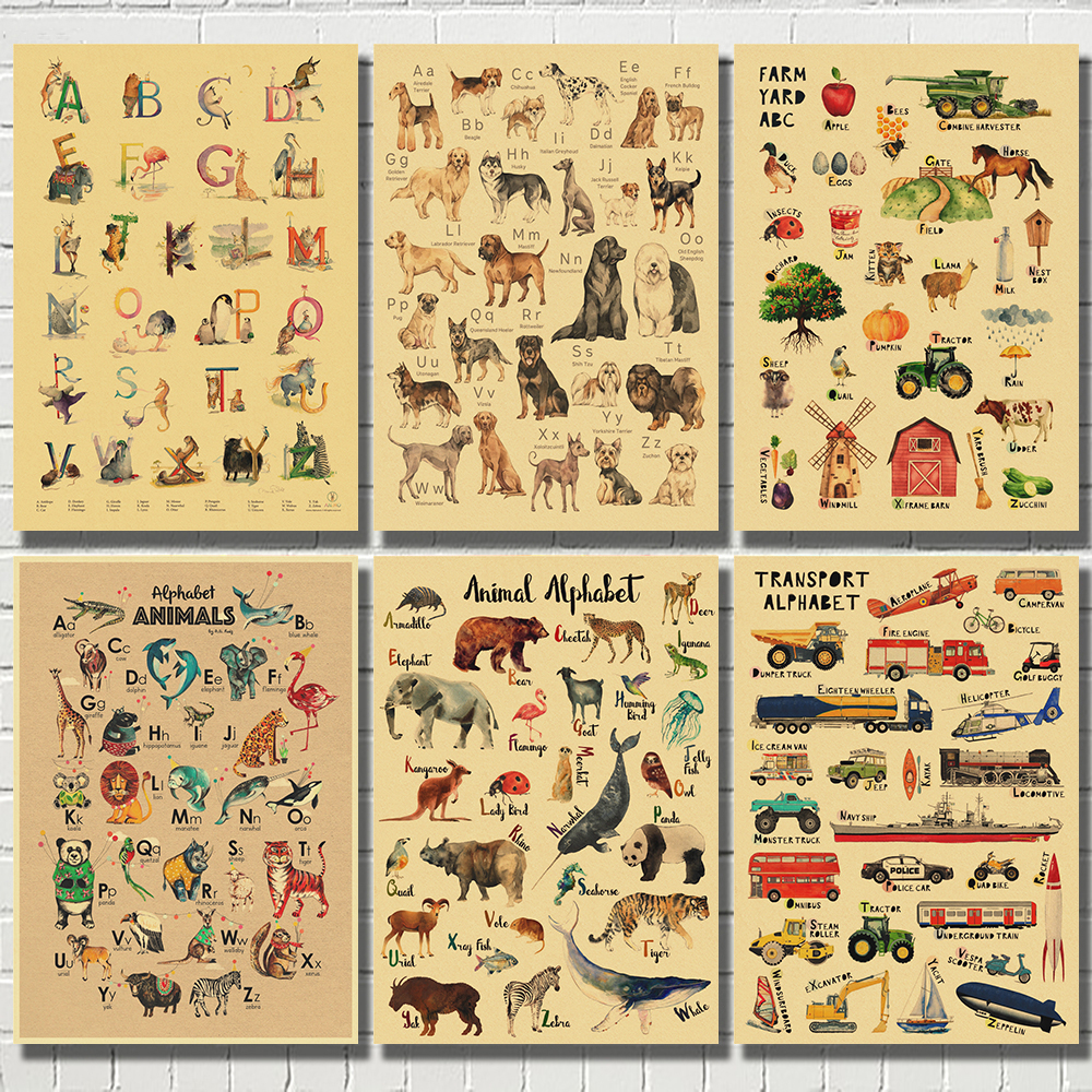 Alphabet with Cartoon Animals  - Kids Education Wallpaper ulasan dan harga