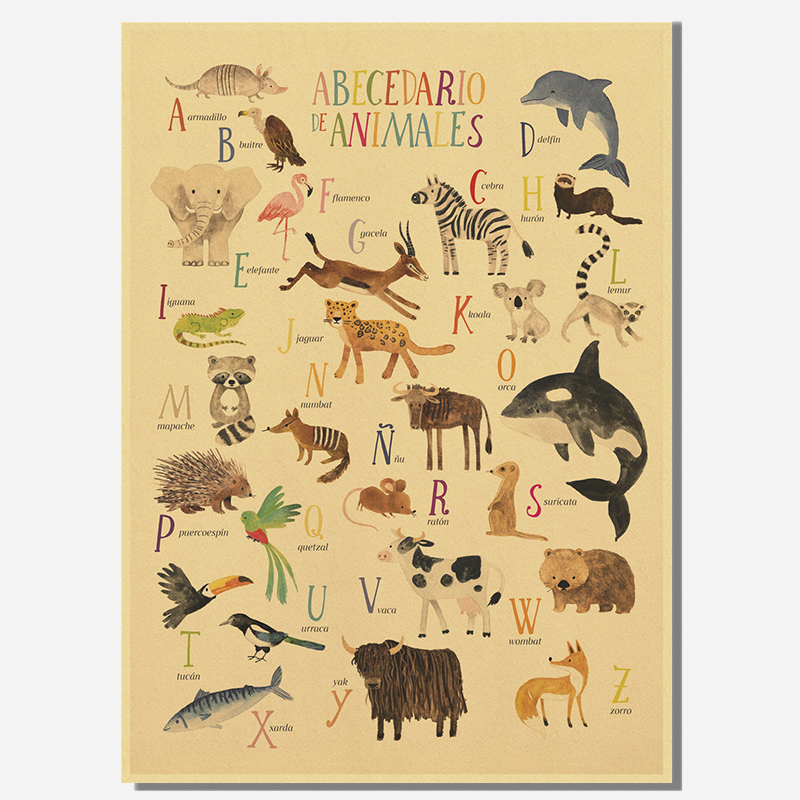 Alphabet with Cartoon Animals  - Kids Education Wallpaper ulasan dan harga