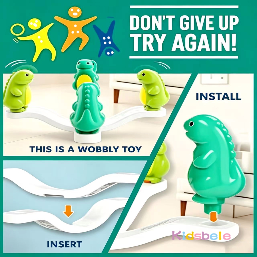 Kids Dinosaur Ring Toss Wobbly - Kids Outdoor Education ulasan dan harga