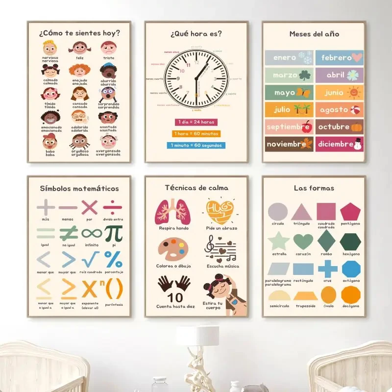 Boho Wall Art Number Alphabet  - Kids Educational - Alphabet Numbers & More ulasan dan harga