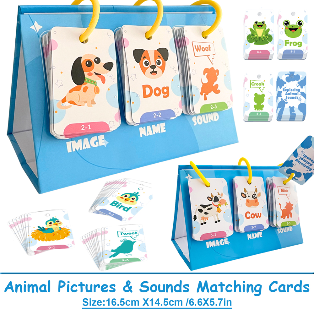 72Pcs Kids Learn Animal Sounds - Kids Education Card ulasan dan harga