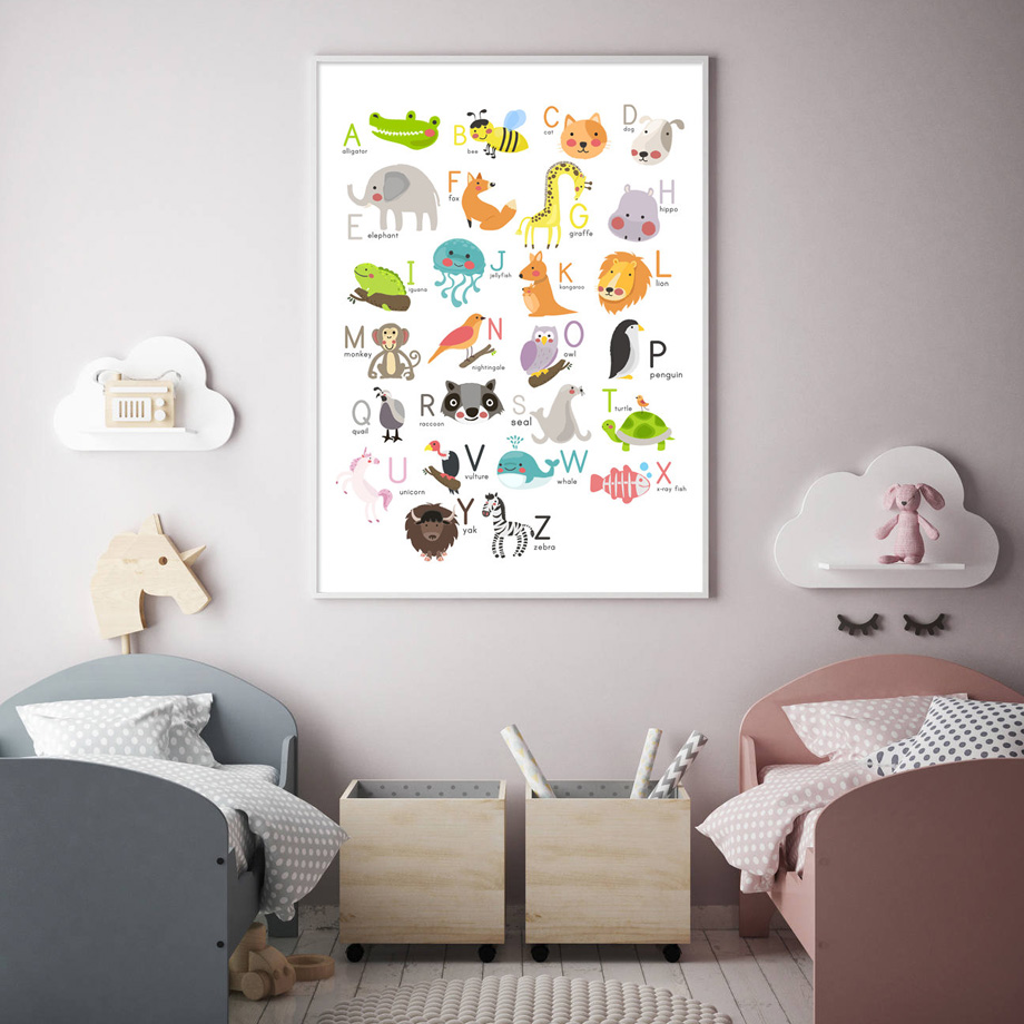 Alphabet Animals Education Sch - Kids Education Wallpaper ulasan dan harga