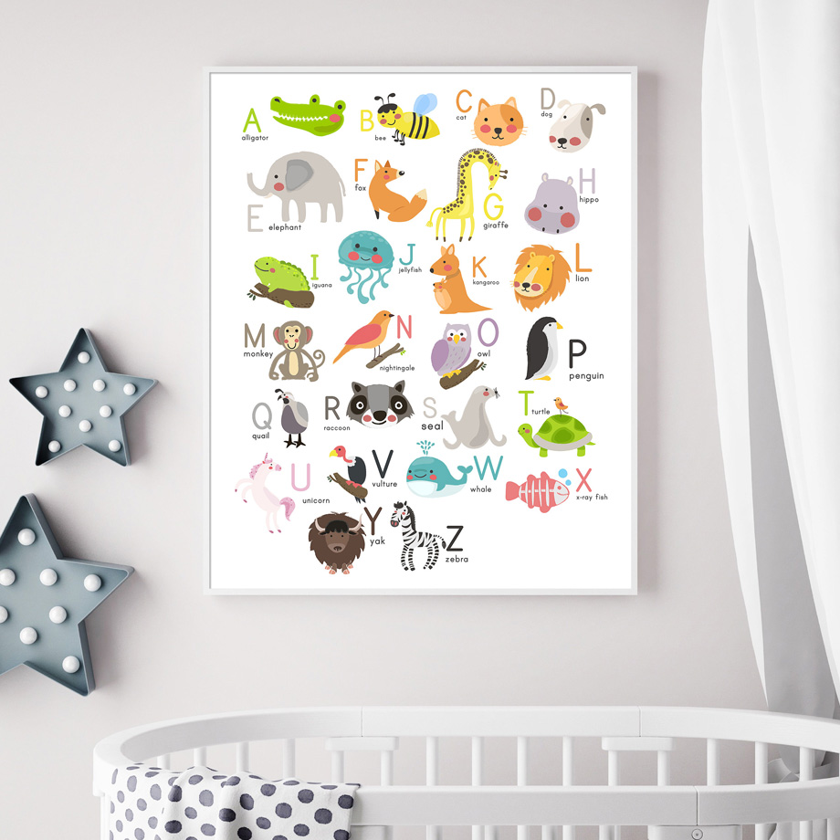 Alphabet Animals Education Sch - Kids Education Wallpaper ulasan dan harga