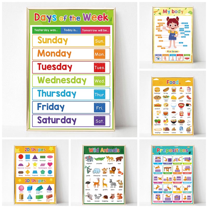 1pc frameless,Nursery Kids Edu - Kids Educational - Alphabet Numbers & More ulasan dan harga