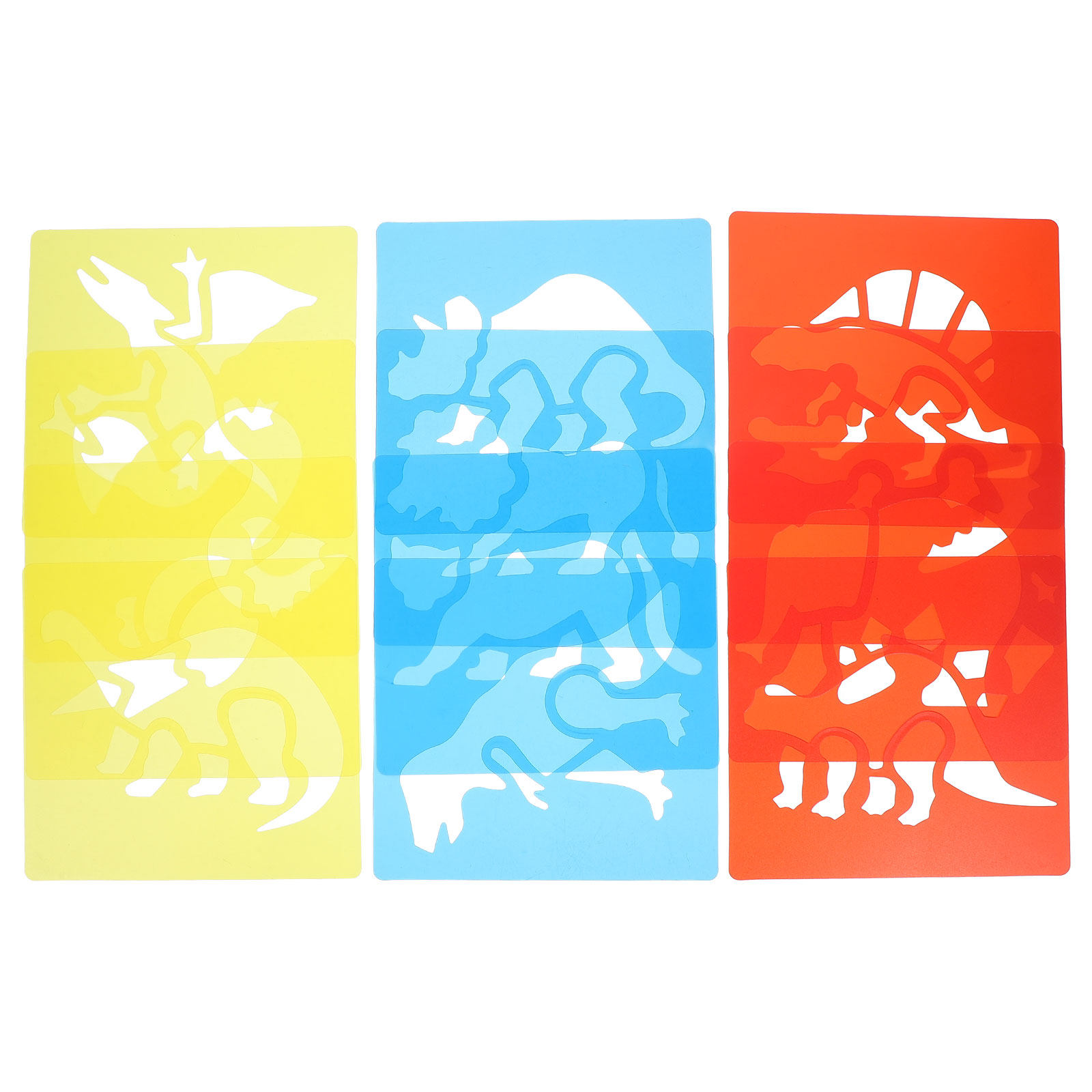 12Pcs Reusable Animal Stencils - Kids Education Template ulasan dan harga