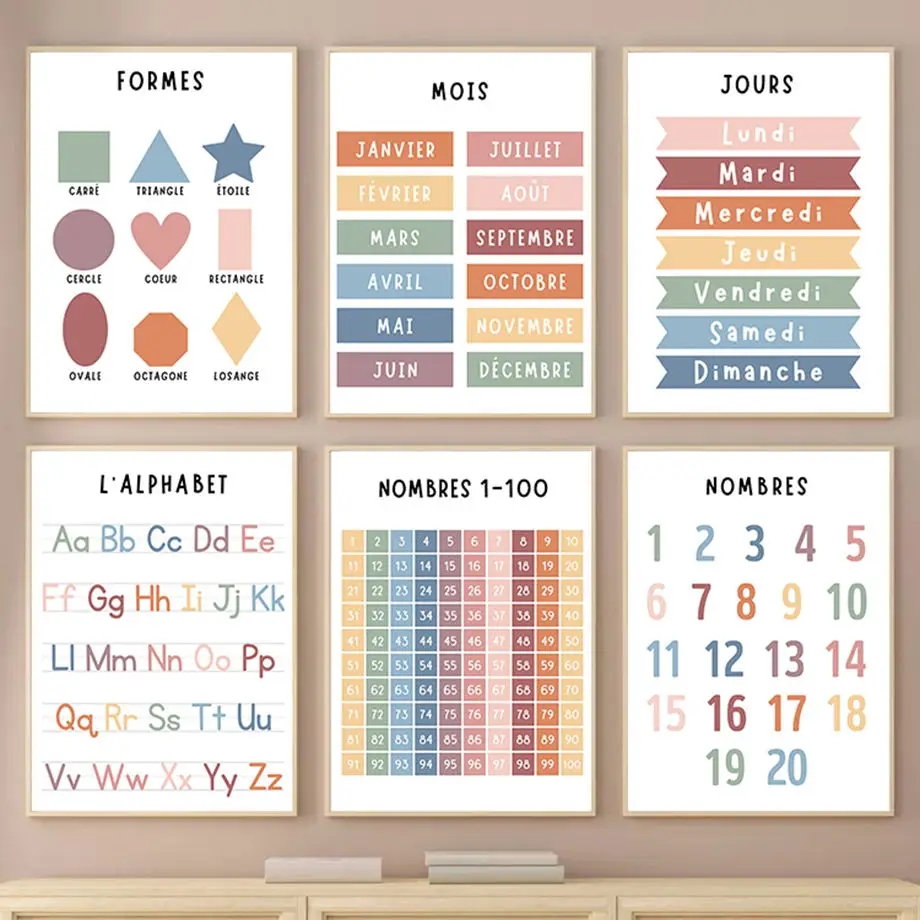English French Number Alphabet - Kids Educational - Alphabet Numbers & More ulasan dan harga