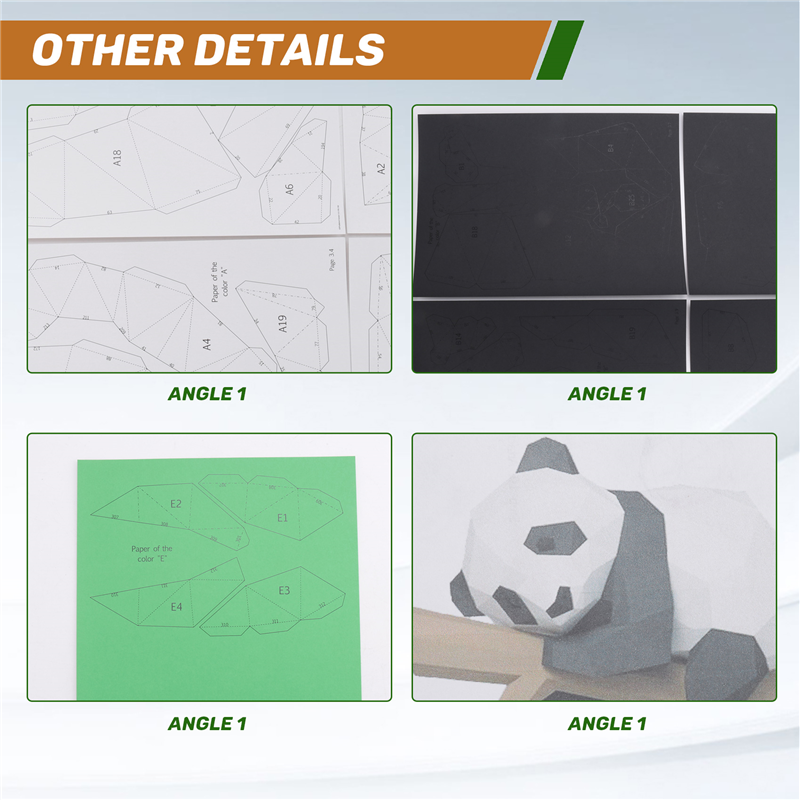 ABXF-3D Animal Paper Model,Pan - Kids Education Wallpaper ulasan dan harga