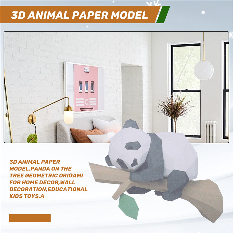 ABXF-3D Animal Paper Model,Pan - Kids Education Wallpaper ulasan dan harga