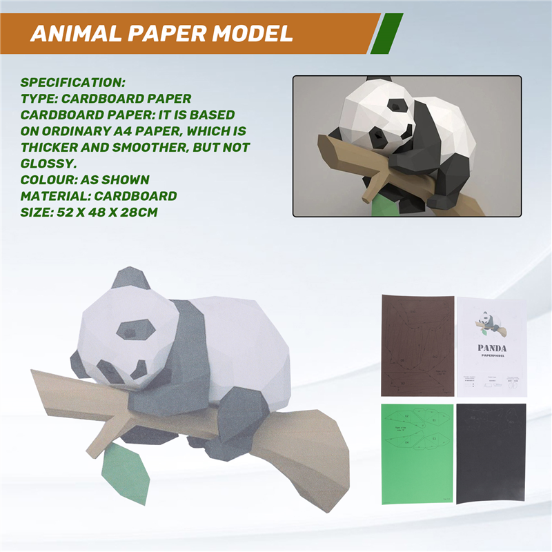ABXF-3D Animal Paper Model,Pan - Kids Education Wallpaper ulasan dan harga