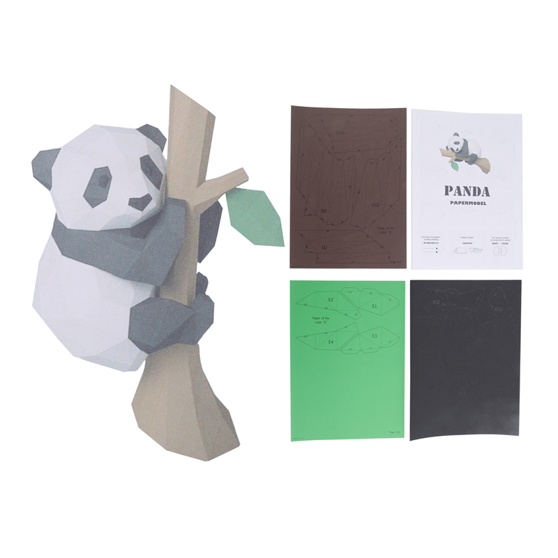 ABXF-3D Animal Paper Model,Pan - Kids Education Wallpaper ulasan dan harga