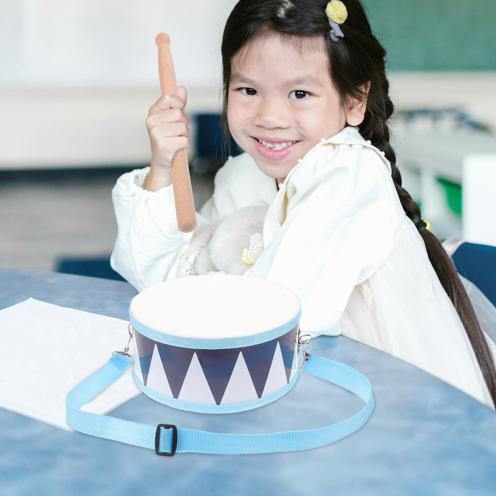 1Set Kid Snare Drum Wooden Per - Kids Early Education ulasan dan harga
