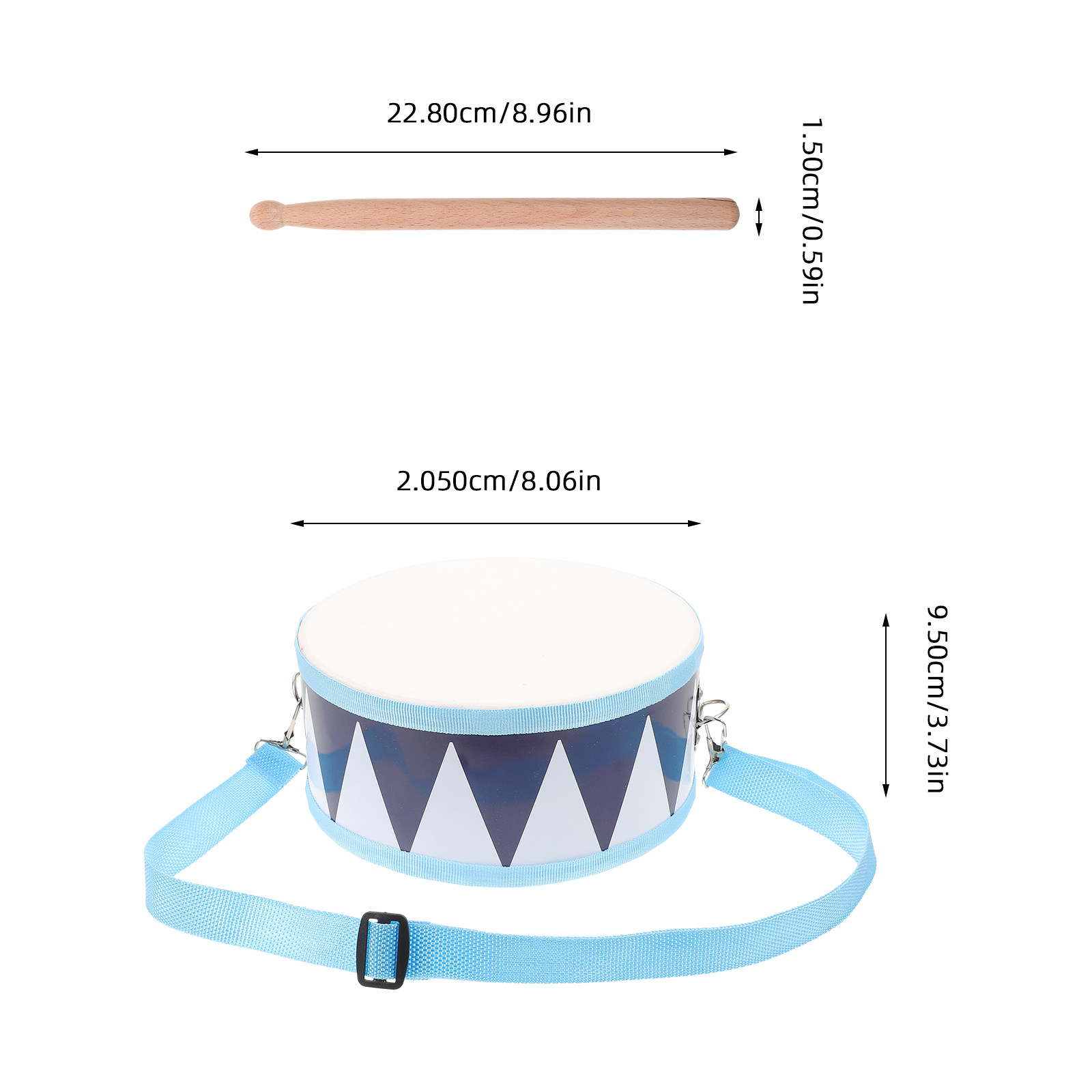 1Set Kid Snare Drum Wooden Per - Kids Early Education ulasan dan harga