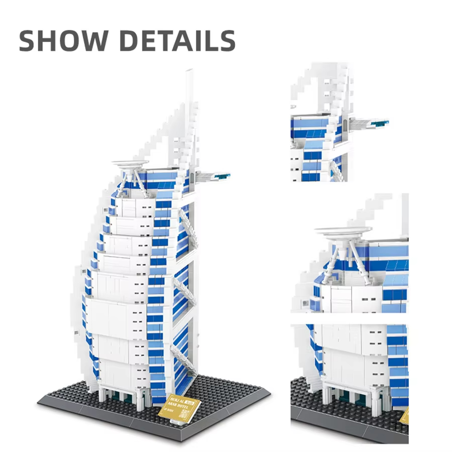 1306pcs Building Blocks Burjal - Kids Education In Dubai ulasan dan harga