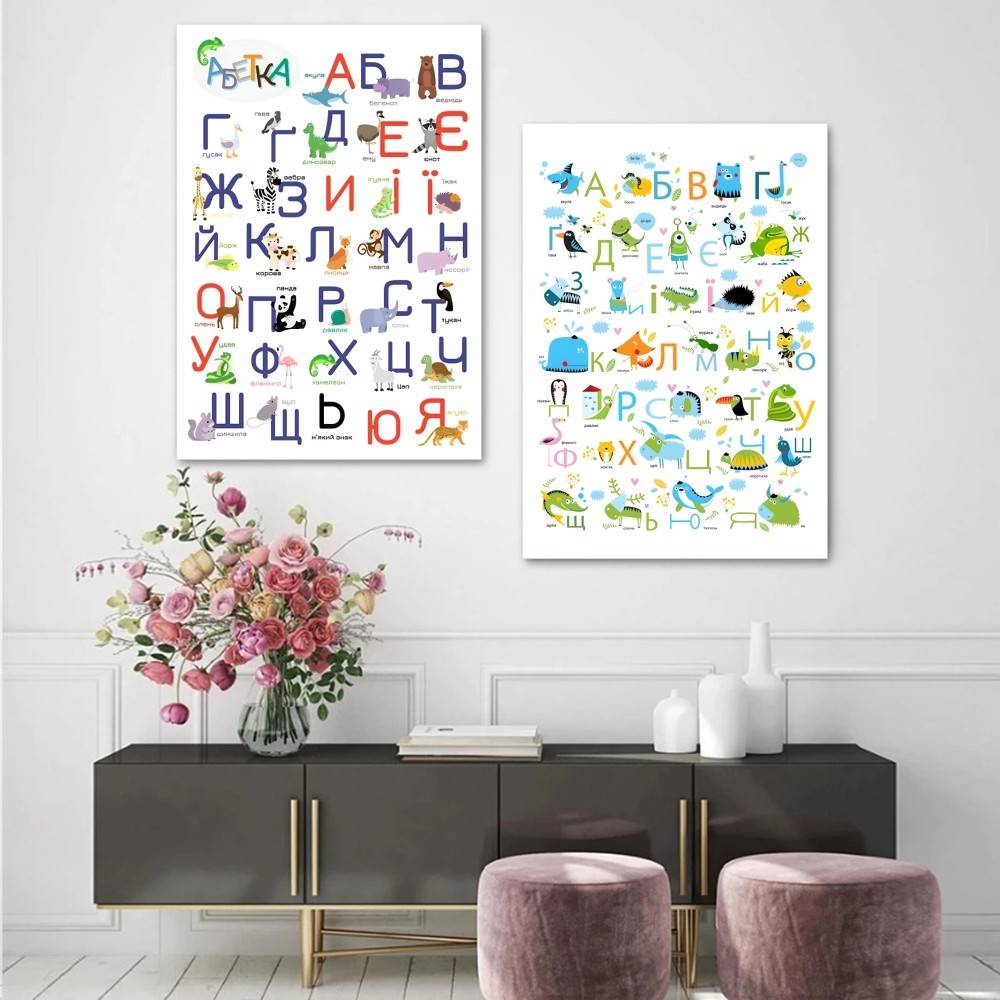 Ukrainian Alphabet with Funny  - Kids Education Wallpaper ulasan dan harga