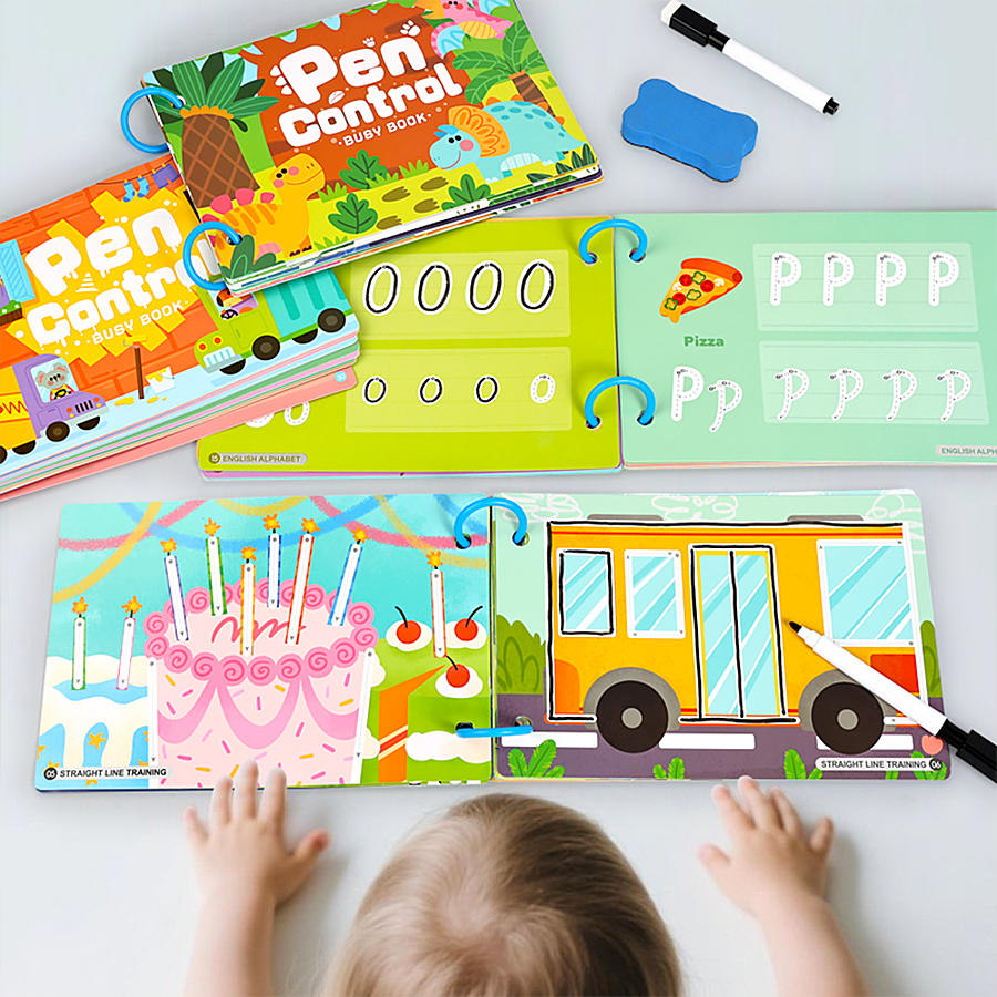 Reusable Kids Busy Book Alphab - Kids Educational - Alphabet Numbers & More ulasan dan harga