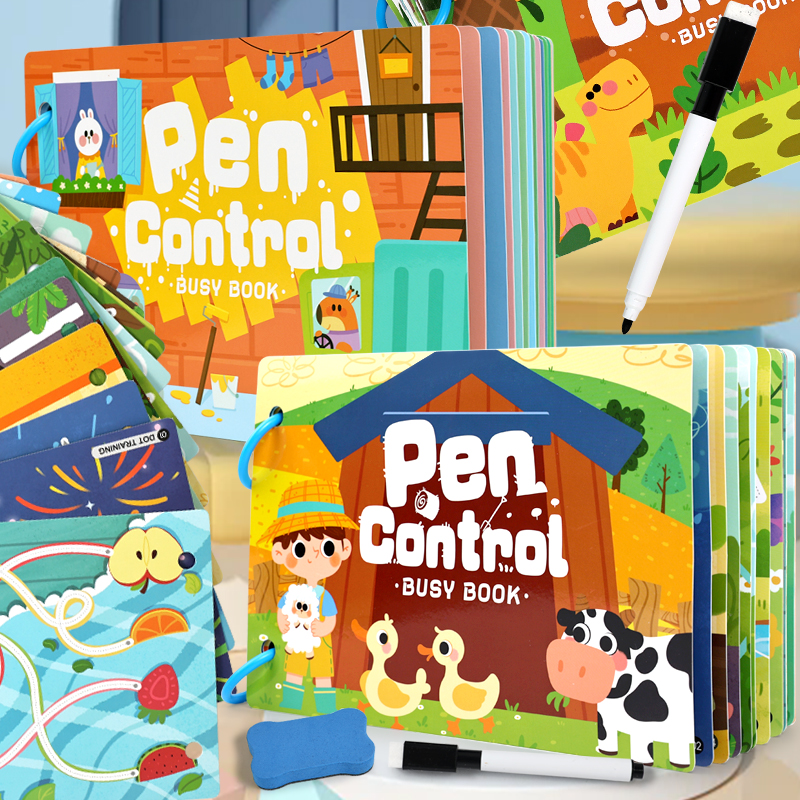 Reusable Kids Busy Book Alphab - Kids Educational - Alphabet Numbers & More ulasan dan harga