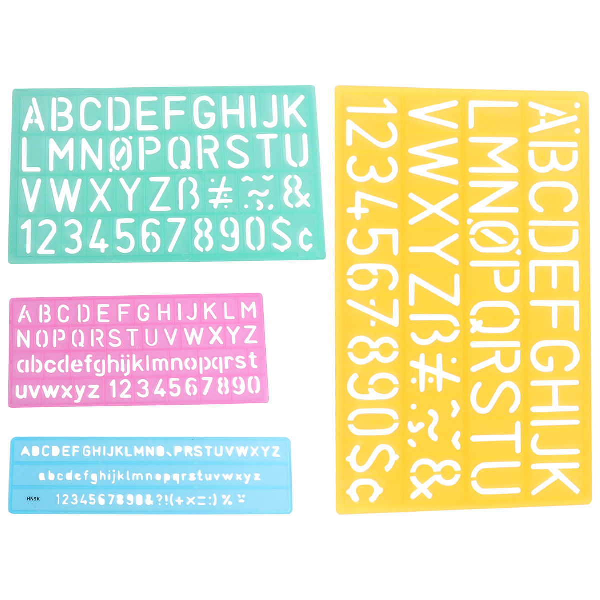 4Pcs Plastic Graffiti Rulers A - Kids Educational - Alphabet Numbers & More ulasan dan harga