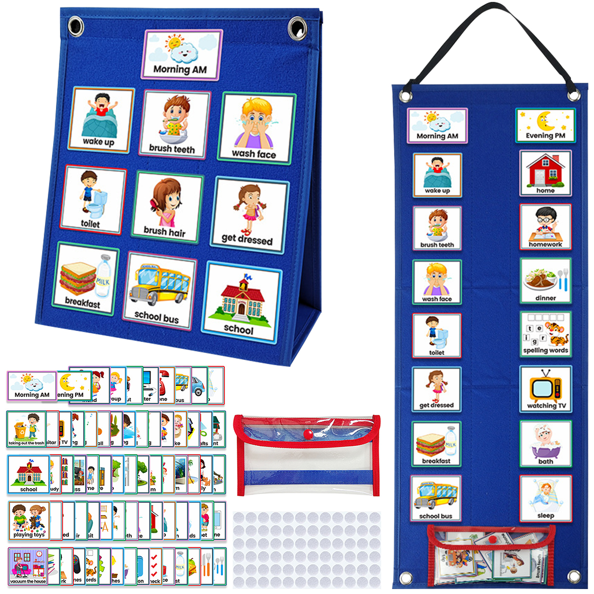 Kid Visual Schedule Hanging Vi - Kids Education Planner ulasan dan harga