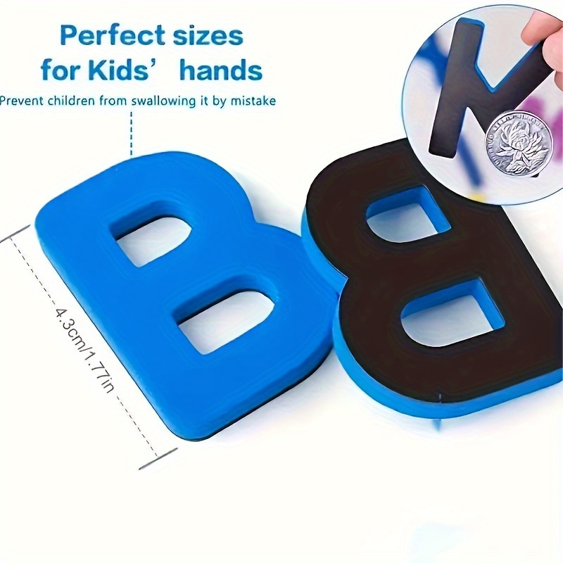 Red & Blue English Letter Magn - Kids Educational - Alphabet Numbers & More ulasan dan harga