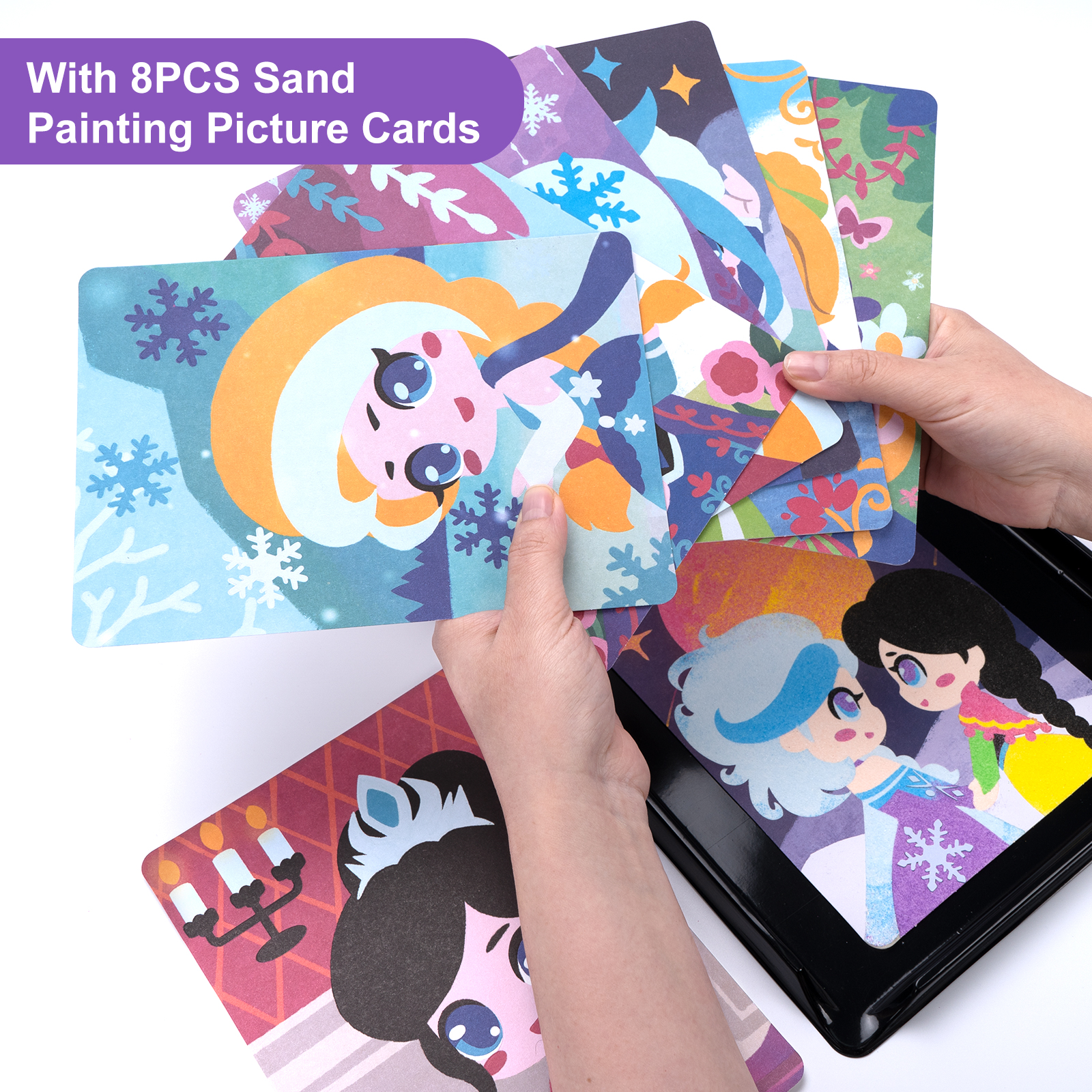 DIY Sand Painting Animal Princ - Kids Education Card ulasan dan harga
