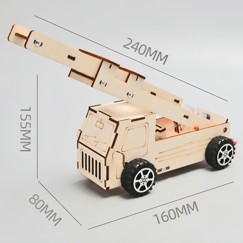 DIY Wood Ladder Fire Truck Mod - Kids Education Tools ulasan dan harga