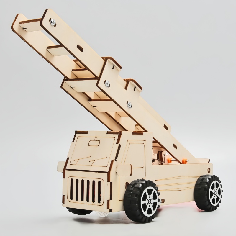 DIY Wood Ladder Fire Truck Mod - Kids Education Tools ulasan dan harga