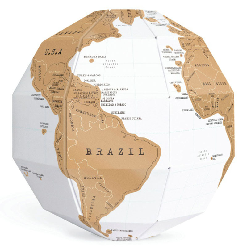 Scratch World Map DIY Assembly - Educational Globe For Kids ulasan dan harga