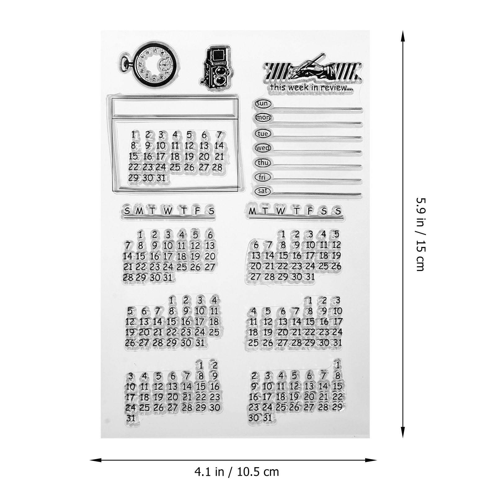 2Pcs Transparent Planner Calen - Kids Education Planner ulasan dan harga