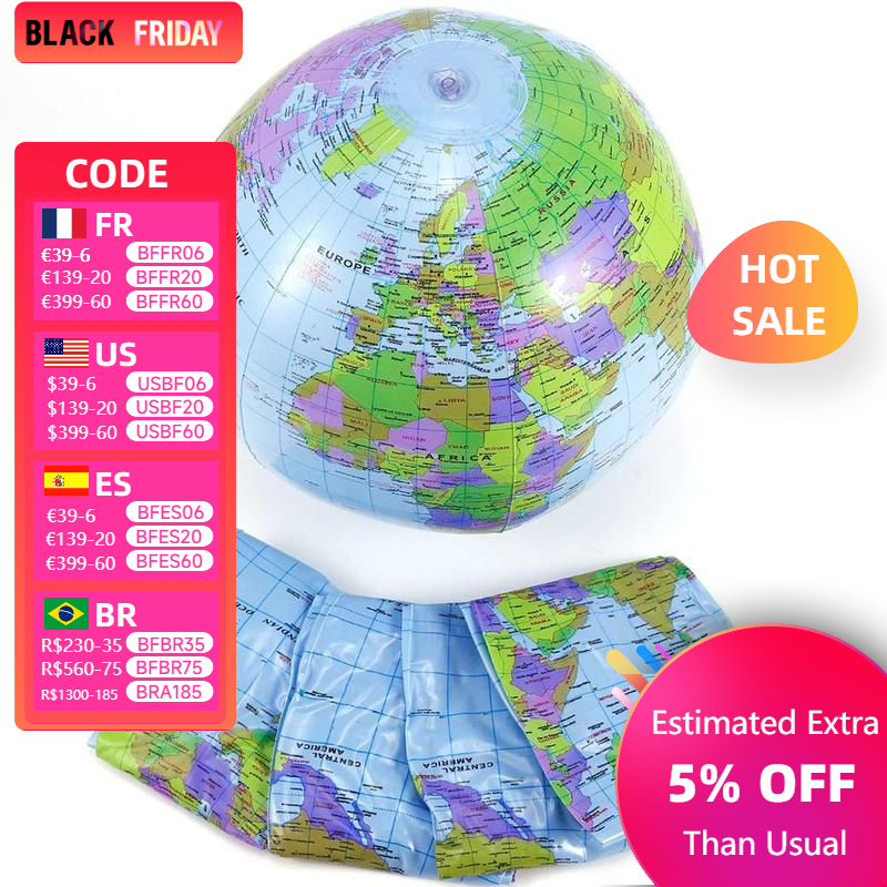90CM Inflatable Earth World Ge - Educational Globe For Kids ulasan dan harga