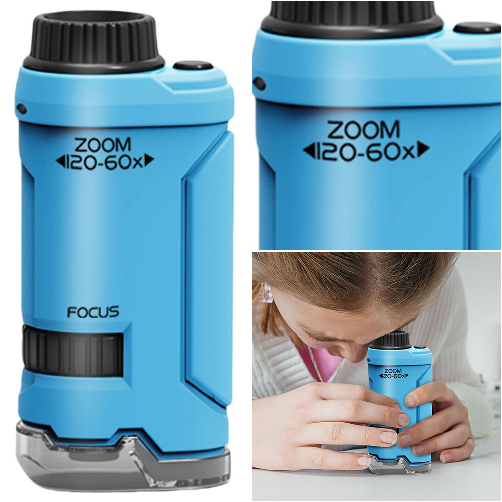New 60x-120x Handheld Microsco - Kids Outdoor Education ulasan dan harga