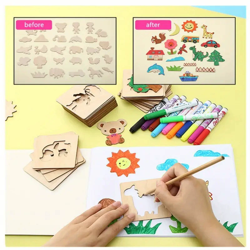 Montessori Toys Kids Drawing T - Kids Education Template ulasan dan harga