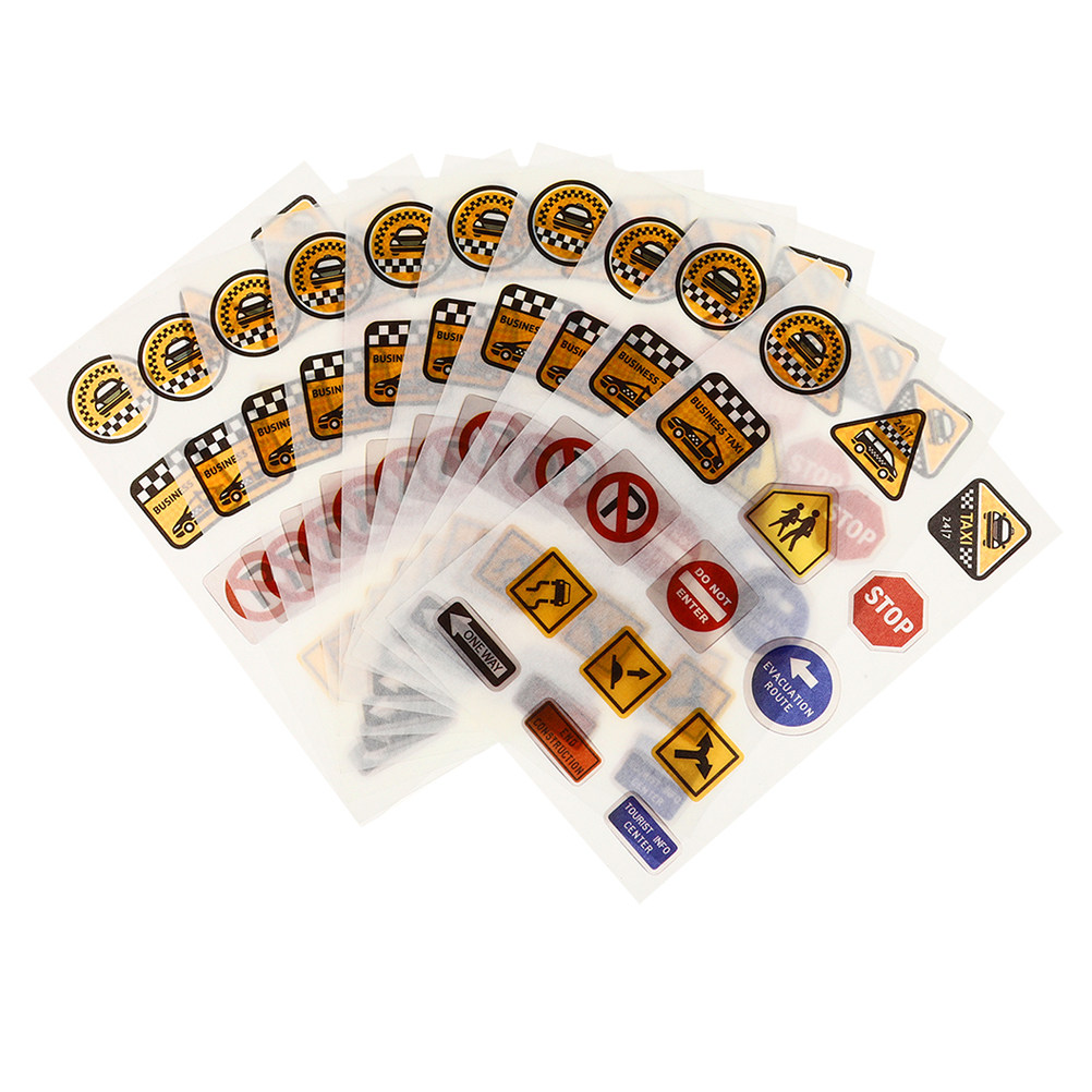 20 Sheets Traffic Sign Decals  - Kids Education Wallpaper ulasan dan harga