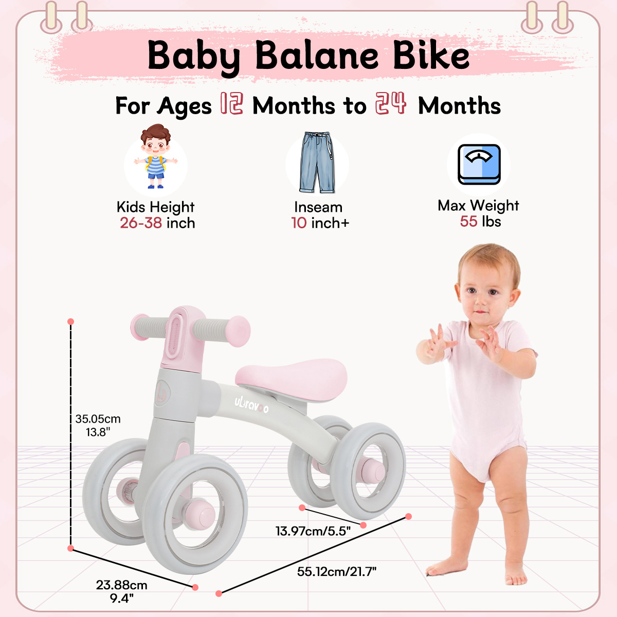 Sliding Balance Bike - 3-Mode  - Kids Early Education ulasan dan harga