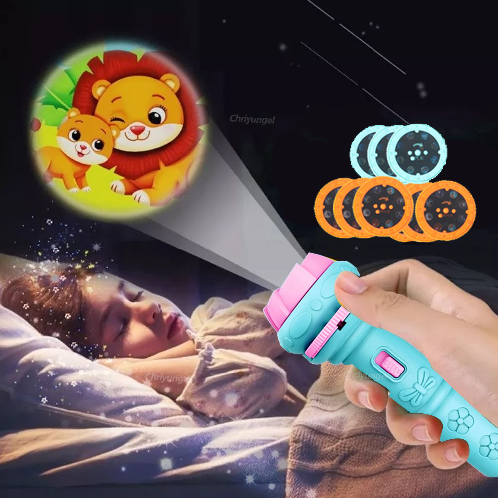 Kids Projector Flashlight 10 C - Kids Education Card ulasan dan harga
