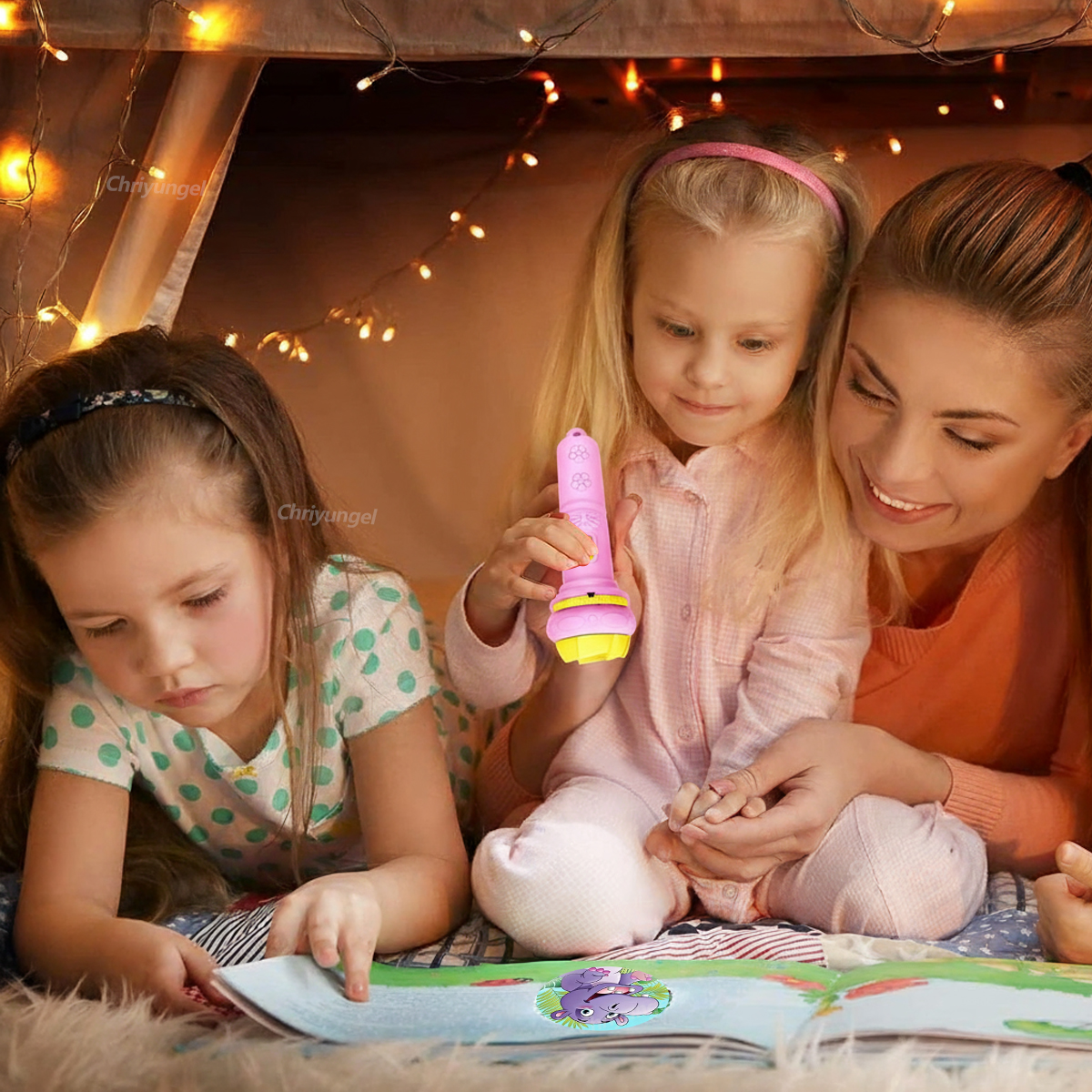 Kids Projector Flashlight 10 C - Kids Education Card ulasan dan harga