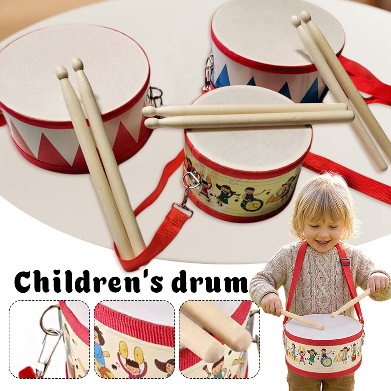 Wooden Drum Toy Kids Musical I - Kids Early Education ulasan dan harga