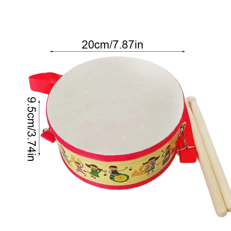 Wooden Drum Toy Kids Musical I - Kids Early Education ulasan dan harga
